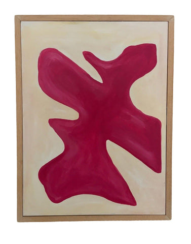 Surrounded by Fuchsia (Acrylic on Canvas)