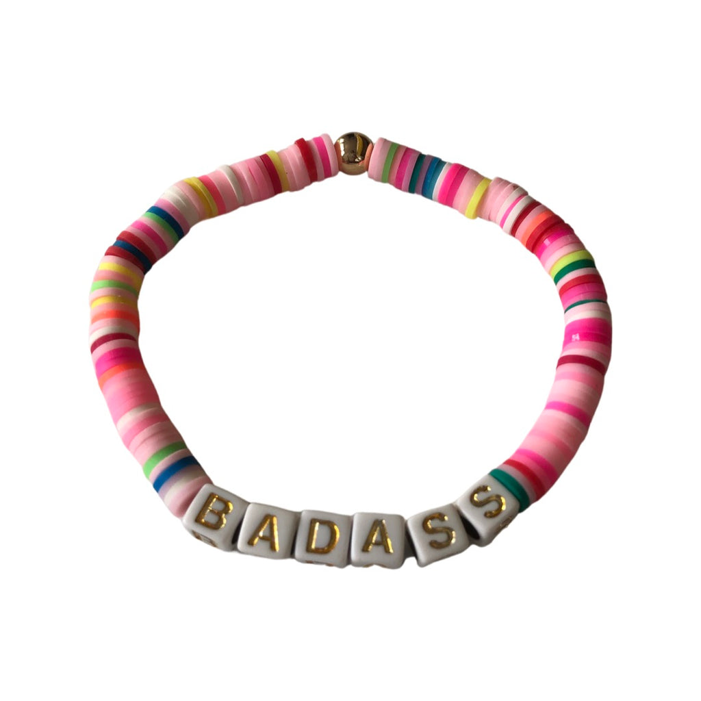 BADASS  VIbrant Clay Disc Bracelet