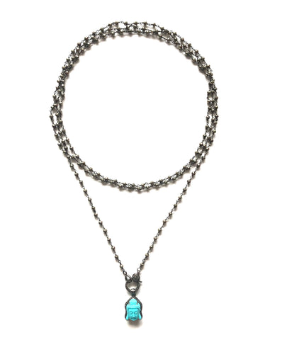 Pave Diamond Buddha Necklace